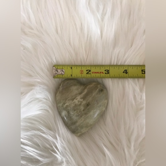 Olive Green Genuine ONYX Heart - Picture 7 of 9